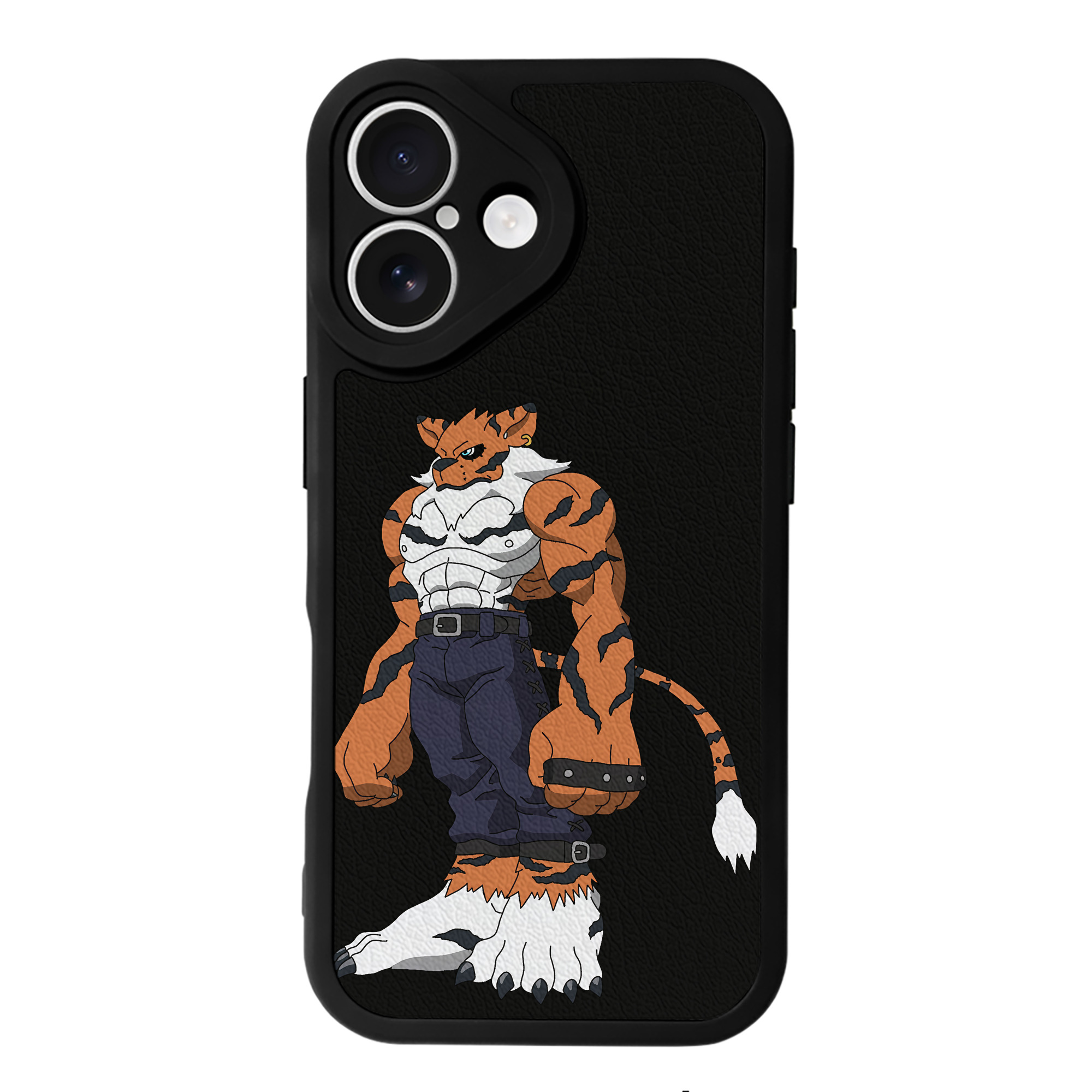 （画像用） Digimon デジタルモンスター/デジモン 【iPhone 16シリーズ対応】シリコンスマホケース（レザー調） 材質：シリコン